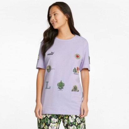 X LIBERTY BADGE TEE PURPLE
