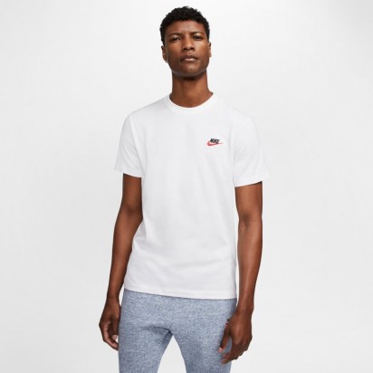 CLUB TEE WHITE RED