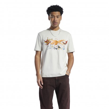 X LOONEY TUNES TEE SHIRT BEIGE