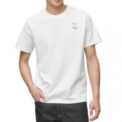X MAISON KITSUNE TEE WHITE