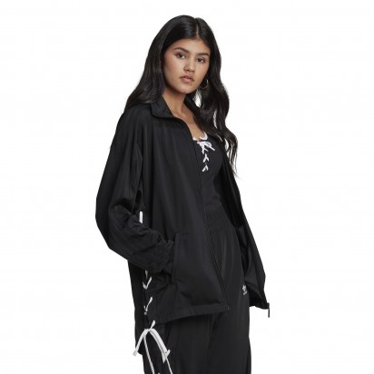 LACED TRACKTOP BLACK