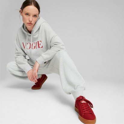 X VOGUE HOODIE LIGHT GRAY